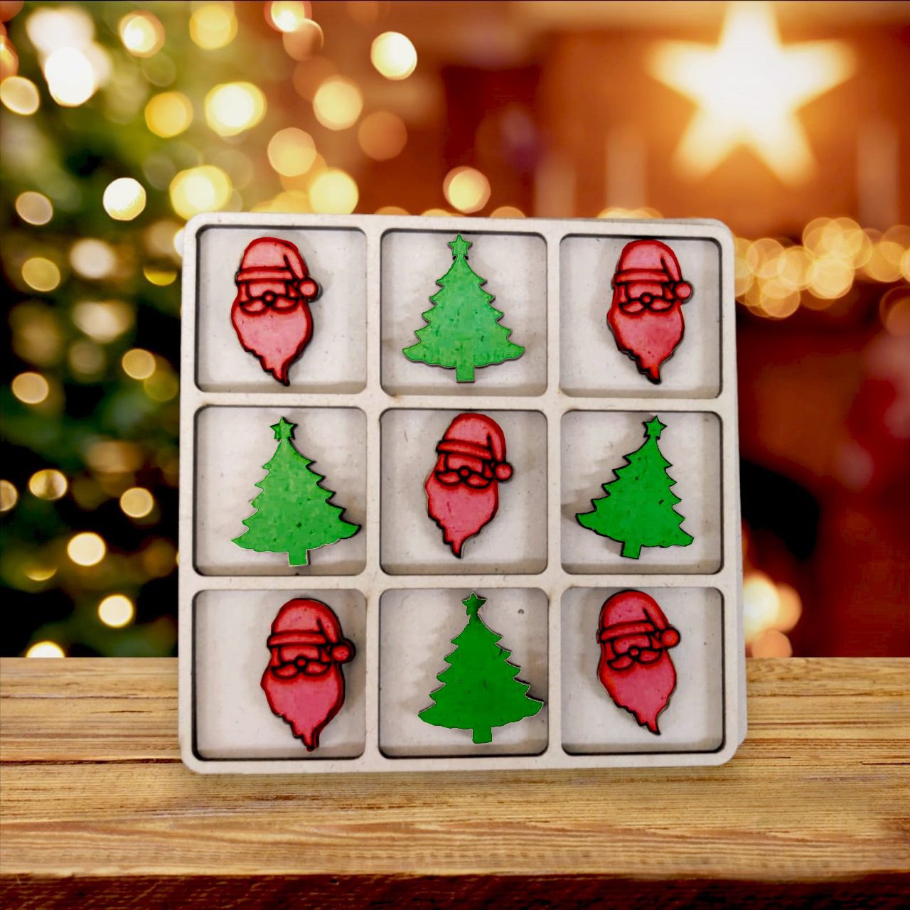Christmas Tic Tac Toe Game Kit