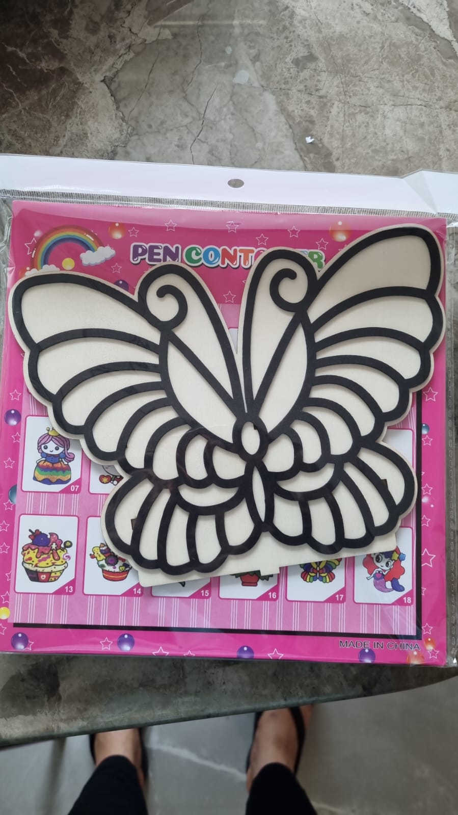Foam Clay Pen Stand-Butterfly