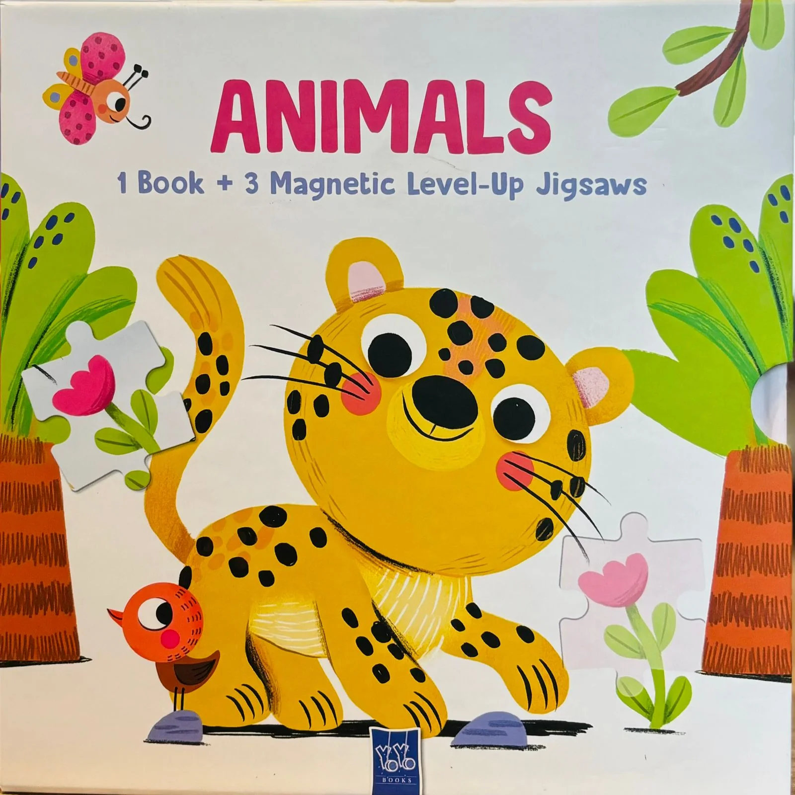 Magnetic Level-Up Puzzles with Book- Animals